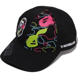 BAPE X F1LV CAMO APE HEAD CAP MENS