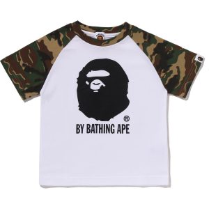 GLITCH WOODLAND BY BATHING APE CAMO TEE KIDS