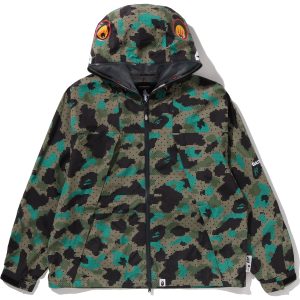 BAPE BY KAZUKI KURAISHI CAMO SHARK PACKABLE SNOWBOARD JACKET MENS