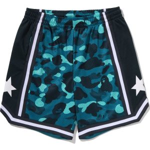 COLOR CAMO MESH RELAXED FIT SHORTS MENS