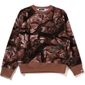 TREE EDGE CAMO CREWNECK SWEATSHIRT LADIES