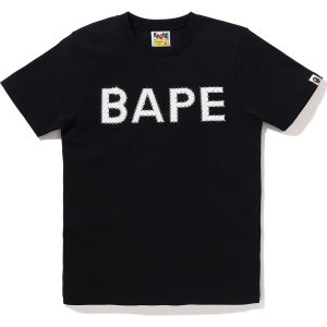CRYSTAL STONE BAPE LOGO TEE LADIES